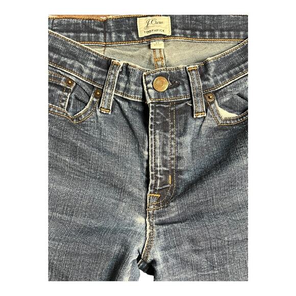 J.Crew Jeans Toothpick sz 27 Denim Casual Basic Everyday Skinny Slim Comfy - Picture 3 of 5
